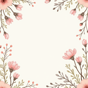 Seamless Patterns — Delicate Line-art Bouquet Of Wildflowers With Printable / Etsy #0260 (FLUX)