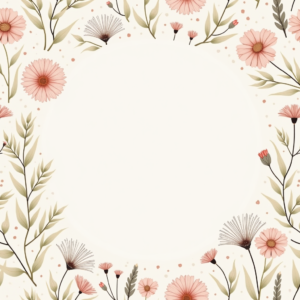 Seamless Patterns — Delicate Line-art Bouquet Of Wildflowers With Printable / Etsy #0272 (FLUX)