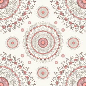 Seamless Patterns — Intricate Mandala Pattern Radiating From A Printable / Etsy #0117 (Krea)