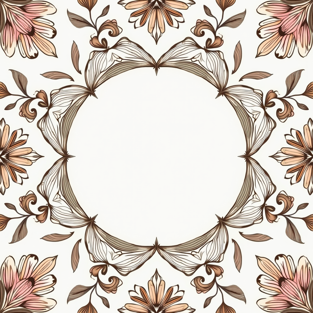 Seamless Patterns — Intricate Mandala Pattern Radiating From A Printable / Etsy #0129 (Krea)