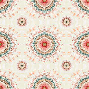 Seamless Patterns — Intricate Mandala Pattern Radiating From A Printable / Etsy #0153 (Krea)