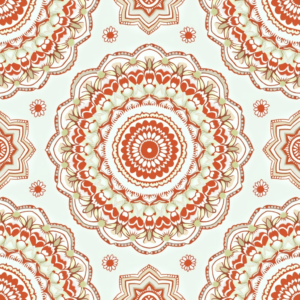Seamless Patterns — Intricate Mandala Pattern Radiating From A Printable / Etsy #0177 (Krea)