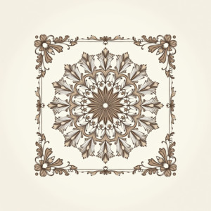 Seamless Patterns — Intricate Mandala Pattern Radiating From A Printable / Etsy #0195 (Leonardo)
