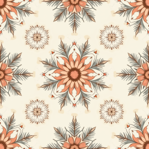 Seamless Patterns — Intricate Mandala Pattern Radiating From A Printable / Etsy #0226 (Gemini)