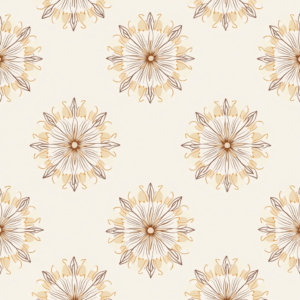 Seamless Patterns — Intricate Mandala Pattern Radiating From A Printable / Etsy #0286 (Gemini)