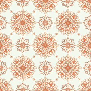 Seamless Patterns — Intricate Mandala Pattern Radiating From A Printable / Etsy #0346 (Gemini)
