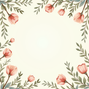 Seamless Patterns — Nostalgic Vintage-postcard-style Botanical Illustration Printable / Etsy #0030 (Midjourney)