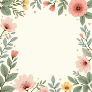 Seamless Patterns — Nostalgic Vintage-postcard-style Botanical Illustration Printable / Etsy #0042 (Midjourney)