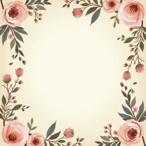 Seamless Patterns — Nostalgic Vintage-postcard-style Botanical Illustration Printable / Etsy #0072 (Firefly)