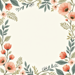 Seamless Patterns — Nostalgic Vintage-postcard-style Botanical Illustration Printable / Etsy #0096 (Firefly)