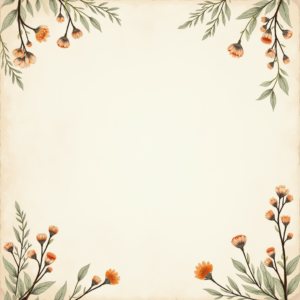 Seamless Patterns — Nostalgic Vintage-postcard-style Botanical Illustration Printable / Etsy #0102 (Midjourney)