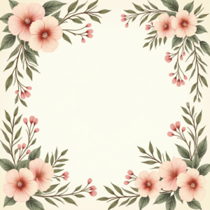 Seamless Patterns — Nostalgic Vintage-postcard-style Botanical Illustration Printable / Etsy #0144 (Firefly)
