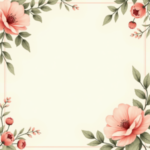 Seamless Patterns — Nostalgic Vintage-postcard-style Botanical Illustration Printable / Etsy #0222 (Midjourney)