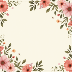 Seamless Patterns — Nostalgic Vintage-postcard-style Botanical Illustration Printable / Etsy #0253 (Recraft)