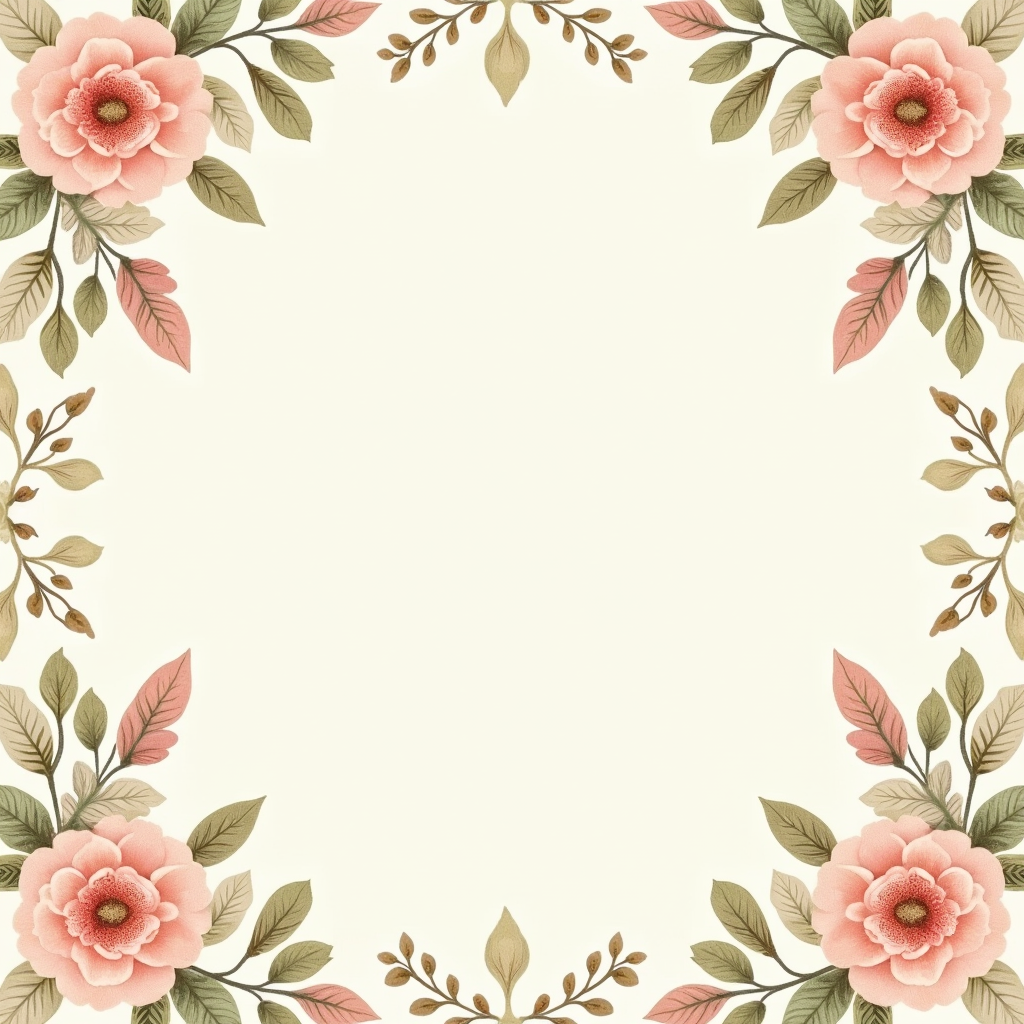 Seamless Patterns — Nostalgic Vintage-postcard-style Botanical Illustration Printable / Etsy #0295 (Stable Diffusion)