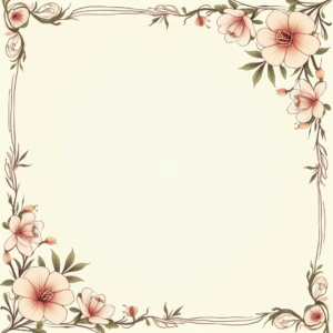 Seamless Patterns — Nostalgic Vintage-postcard-style Botanical Illustration Printable / Etsy #0313 (Recraft)