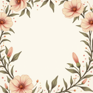 Seamless Patterns — Nostalgic Vintage-postcard-style Botanical Illustration Printable / Etsy #0331 (Stable Diffusion)