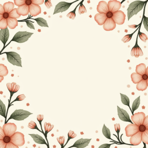Seamless Patterns — Nostalgic Vintage-postcard-style Botanical Illustration Printable / Etsy #0337 (Recraft)