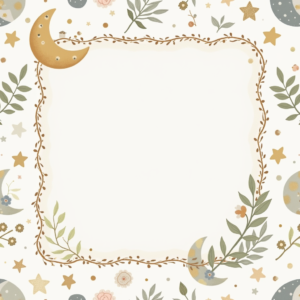 Seamless Patterns — Soft Watercolor-style Moon-and-stars Nursery Motif Printable / Etsy #0161 (Dreamina)