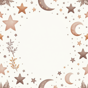 Seamless Patterns — Soft Watercolor-style Moon-and-stars Nursery Motif Printable / Etsy #0167 (ChatGPT)