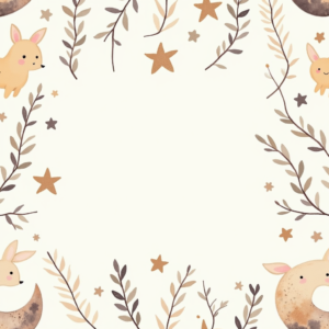 Seamless Patterns — Soft Watercolor-style Moon-and-stars Nursery Motif Printable / Etsy #0185 (Dreamina)