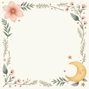 Seamless Patterns — Soft Watercolor-style Moon-and-stars Nursery Motif Printable / Etsy #0197 (Dreamina)