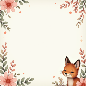 Seamless Patterns — Whimsical Woodland-creature Illustration Peeking Through Soft Printable / Etsy #0004 (Seedream)
