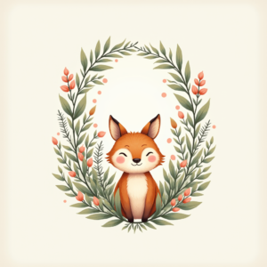 Seamless Patterns — Whimsical Woodland-creature Illustration Peeking Through Soft Printable / Etsy #0196 (Seedream)