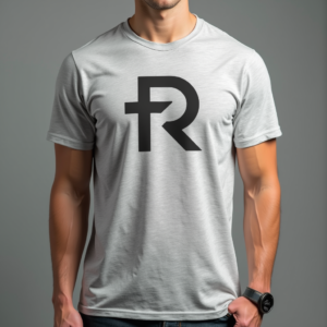 T-Shirt — Bold Minimalist Logo Mark Centered On Commercial Design #0001 (Seedream)