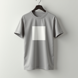 T-Shirt — Bold Minimalist Logo Mark Centered On Commercial Design #0049 (Seedream)