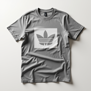 T-Shirt — Bold Minimalist Logo Mark Centered On Commercial Design #0061 (Seedream)