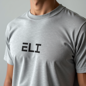 T-Shirt — Bold Minimalist Logo Mark Centered On Commercial Design #0127 (Gemini)