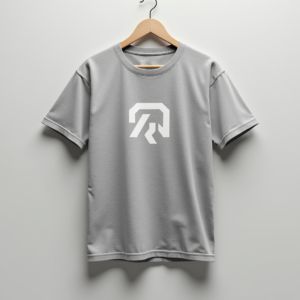 T-Shirt — Bold Minimalist Logo Mark Centered On Commercial Design #0181 (Seedream)
