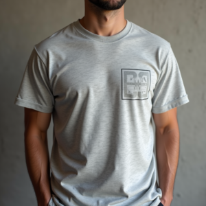 T-Shirt — Bold Minimalist Logo Mark Centered On Commercial Design #0223 (Gemini)