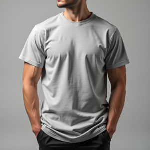 T-Shirt — Bold Minimalist Logo Mark Centered On Commercial Design #0299 (Ideogram)