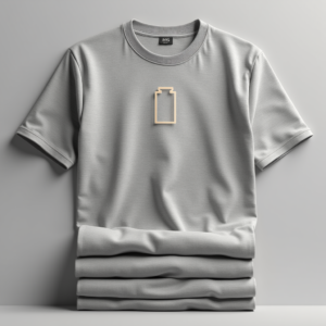 T-Shirt — Bold Minimalist Logo Mark Centered On Commercial Design #0329 (FLUX)
