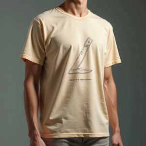 T-Shirt — Clean Line-art Icon Printed On A Commercial Design #0105 (Firefly)