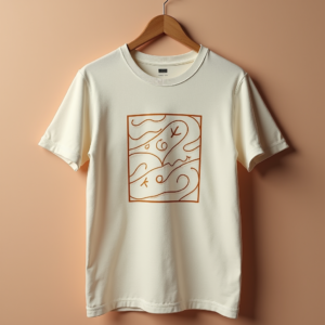 T-Shirt — Clean Line-art Icon Printed On A Commercial Design #0129 (Firefly)