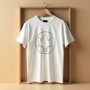 T-Shirt — Clean Line-art Icon Printed On A Commercial Design #0147 (Midjourney)