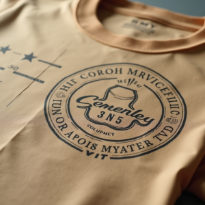 T-Shirt — Clean Line-art Icon Printed On A Commercial Design #0201 (Firefly)