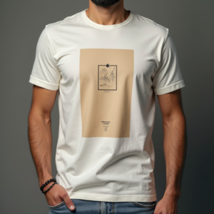 T-Shirt — Clean Line-art Icon Printed On A Commercial Design #0225 (Firefly)
