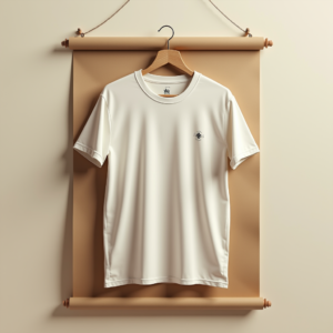 T-Shirt — Clean Line-art Icon Printed On A Commercial Design #0241 (Seedream)