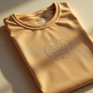 T-Shirt — Clean Line-art Icon Printed On A Commercial Design #0253 (Seedream)