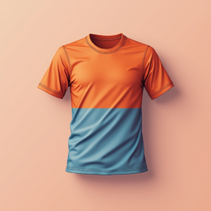 T-Shirt — Duotone Illustrated Design Wrapped Around A Commercial Design #0041 (FLUX)