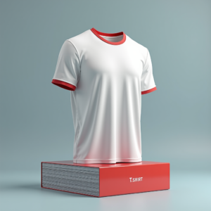 T-Shirt — Duotone Illustrated Design Wrapped Around A Commercial Design #0101 (FLUX)