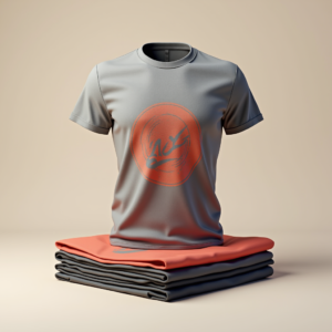 T-Shirt — Duotone Illustrated Design Wrapped Around A Commercial Design #0209 (FLUX)
