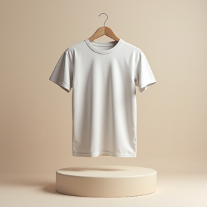T-Shirt — Duotone Illustrated Design Wrapped Around A Commercial Design #0249 (Firefly)