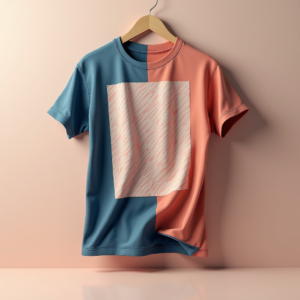 T-Shirt — Duotone Illustrated Design Wrapped Around A Commercial Design #0279 (Midjourney)