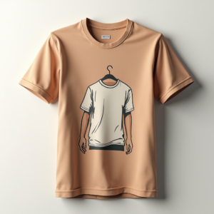 T-Shirt — Duotone Illustrated Design Wrapped Around A Commercial Design #0309 (Firefly)