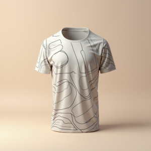 T-Shirt — Duotone Illustrated Design Wrapped Around A Commercial Design #0315 (Midjourney)